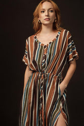 Slides Slit Maxi Dress